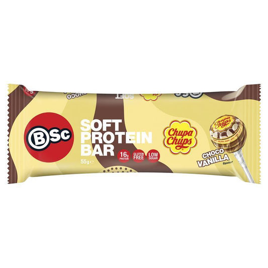 BSc x Chupa Chups Soft Protein Bar - Choco Vanilla (55g) - Auzzistore