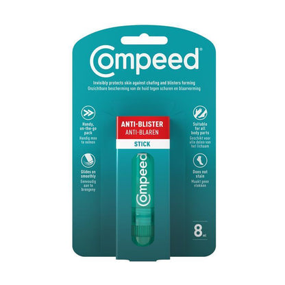 Compeed Anti-Blister Stick 8ml – Prevents Blisters & Chafing, Travel Size