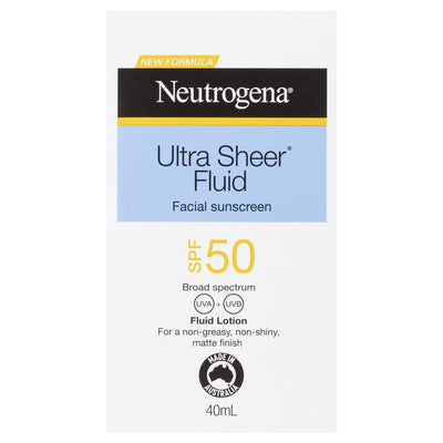 Neutrogena Ultra Sheer Face Fluid Facial Sunscreen SPF 50 - 40ml