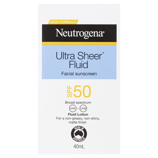 Neutrogena Ultra Sheer Face Fluid Facial Sunscreen SPF 50 - 40ml – view 2