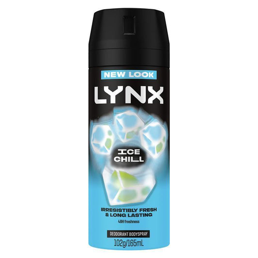 LYNX Ice Chill 165ml Deodorant Spray – 48h Fresh Mint & Lemon