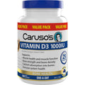 Caruso's Vitamin D3 1000IU - 500 Capsules for Bone & Immune Support