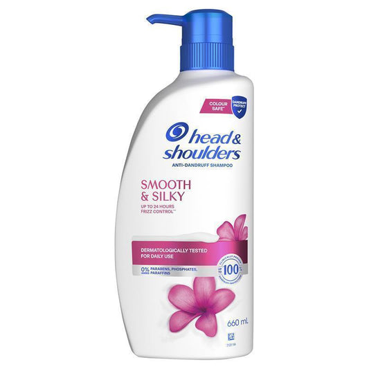 Head & Shoulders Smooth & Silky Shampoo 660ml - For Luxuriously Smooth Hair