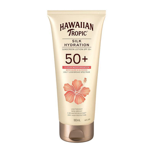 Hawaiian Tropic Silk Hydration Sunscreen Lotion SPF50+ 180ml - Auzzi Store