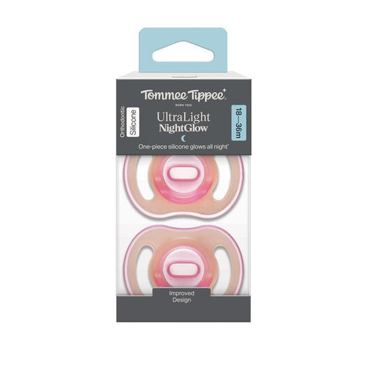 Tommee Tippee Ultralight Soother Night 18-36 Months - 2 Pack-Auzzi Store