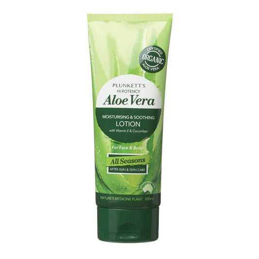 Plunkett's Hi-Potency Aloe Vera Soothing & Hydrating Moisturiser 200ml - Nourish Your Skin-Auzzi Store
