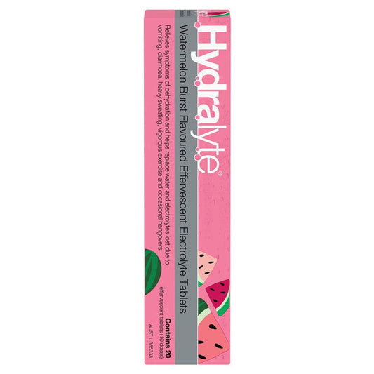 Hydralyte Electrolyte Effervescent Tablets - Watermelon Burst - 20 Tablets – view 2