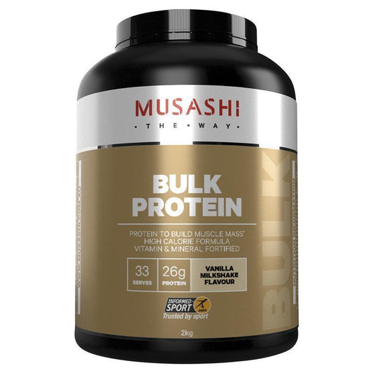Musashi Bulk Protein Vanilla - 2kg - Auzzi Store