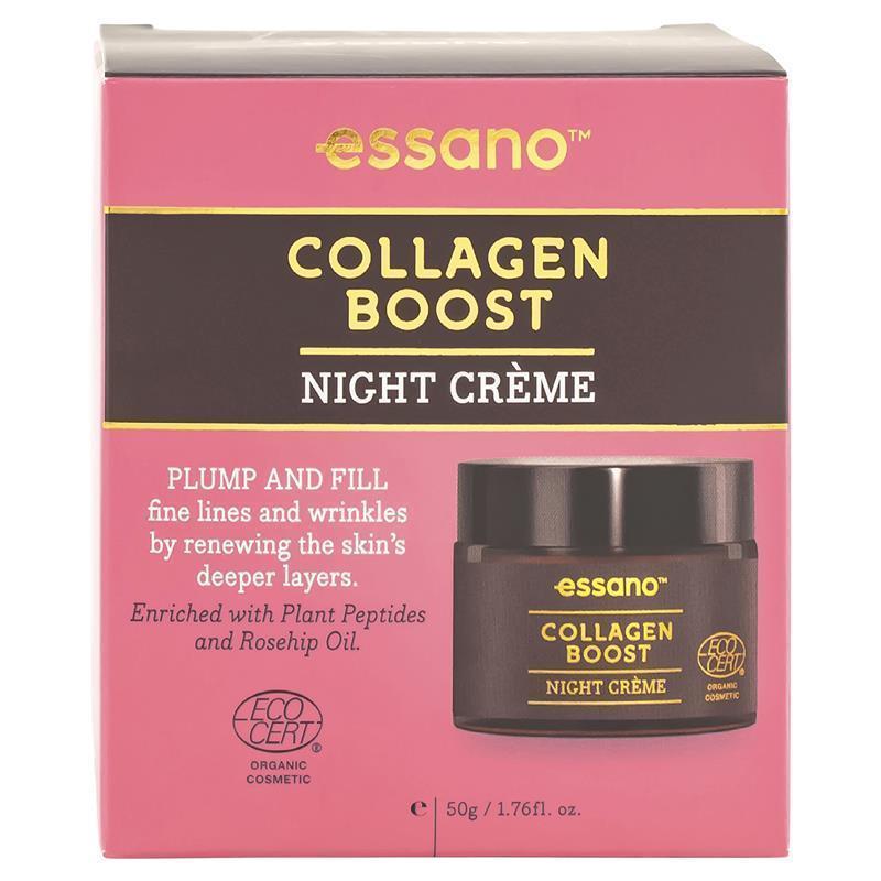 Essano Collagen Boost Night Cream 50ml - Revitalize Your Skin Overnight - Auzzi Store
