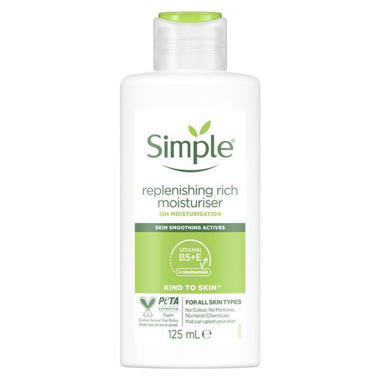 Simple Kind To Skin Rich Moisturiser 125ml - Replenishing Hydration-Auzzi Store