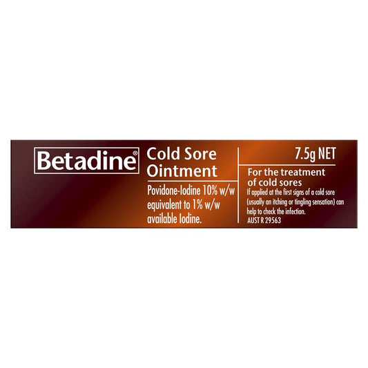 Betadine Cold Sore Ointment Cream - 7.5g – view 2