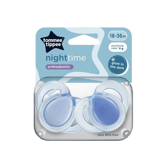Tommee Tippee Night Time Soothers 18-36M, Pack of 2-Auzzi Store