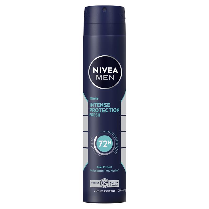 NIVEA Men Intense Protection 72H Fresh Anti-Perspirant Aerosol 250ml