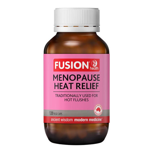 Fusion Menopause Heat Relief - 120 Vegetarian Capsules for Hot Flush Relief