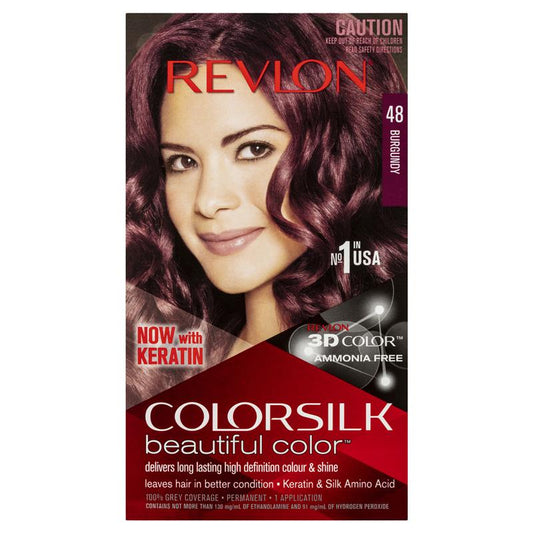 Revlon ColorSilk 48 Burgundy - Ammonia-Free Hair Color-Auzzi Store
