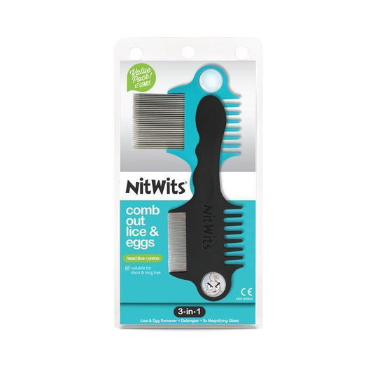 NitWits Head Lice Comb Twin Pack - Effective Lice Removal - Auzzi Store