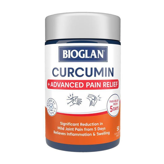 Bioglan Curcumin Advanced Pain Relief - 50 Tablets for Joint Comfort