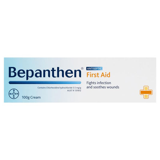 Bepanthen First Aid Antiseptic Cream 100g - Soothing Wound Care-Auzzi Store