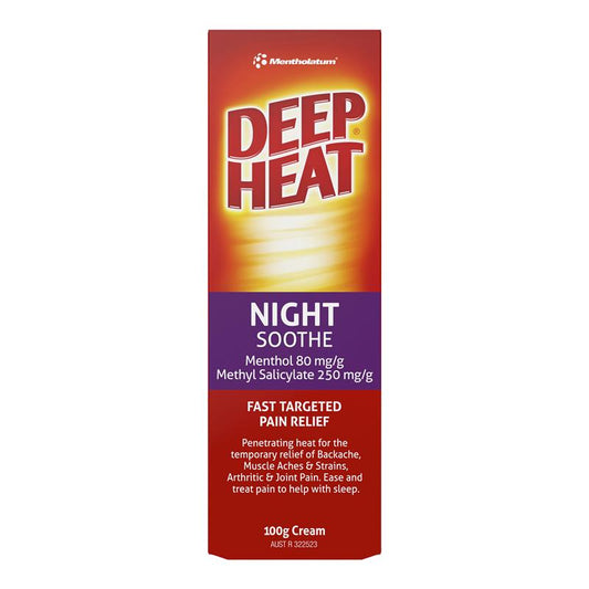 Deep Heat Night Soothing Pain Relief Cream - 100g for Muscular Aches – view 2 - Auzzistore