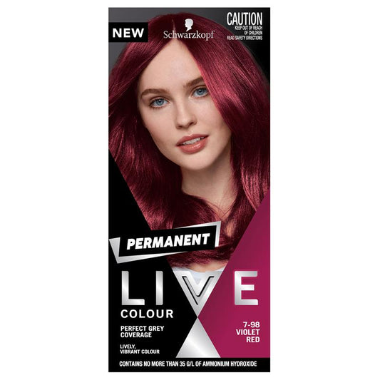 Schwarzkopf Live Colour Permanent Violet Red Hair Dye - 50ml – view 2