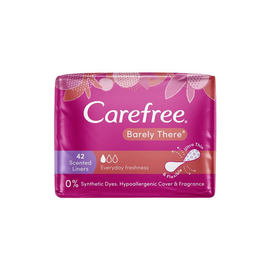 Carefree Barely There Shower Fresh Scented Panty Liners 42 Pack - Ultra Thin & Flexible-Auzzi Store