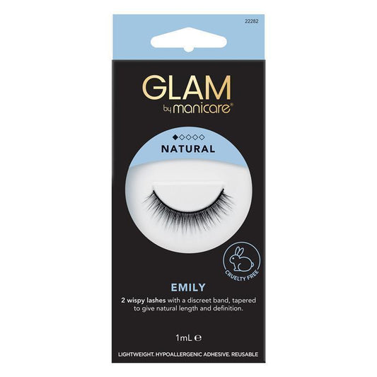 Glam By Manicare Emily Lashes - Natural Look-Auzzi Store