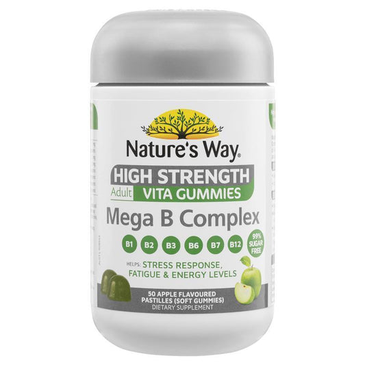Nature's Way Adult Vita Gummies High Strength Mega B Complex - 50 Pastilles