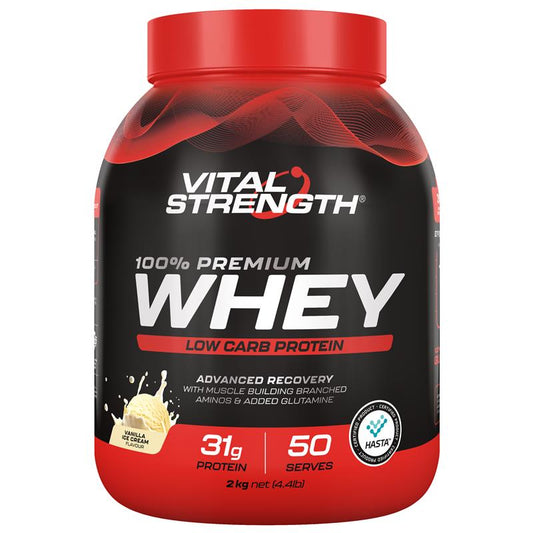 Vital Strength Launch Whey Protein - Vanilla Flavor (2kg) - Auzzistore