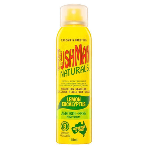 Bushman Naturals Lemon Eucalyptus Pump Spray - 145ml - Auzzistore