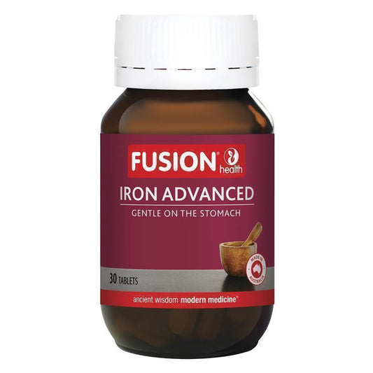 Fusion Iron Advanced Iron Glycinate Supplement, 30 Tablets