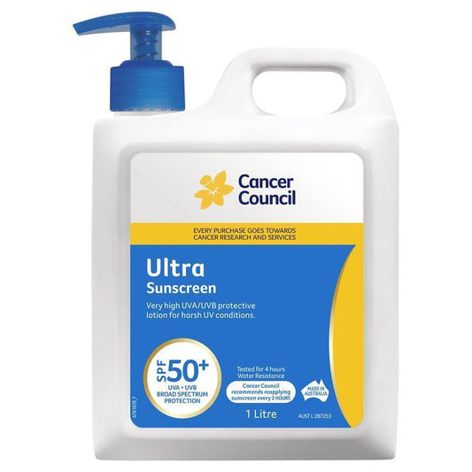 Cancer Council SPF 50+ Ultra Sunscreen 1 Litre-Auzzi Store