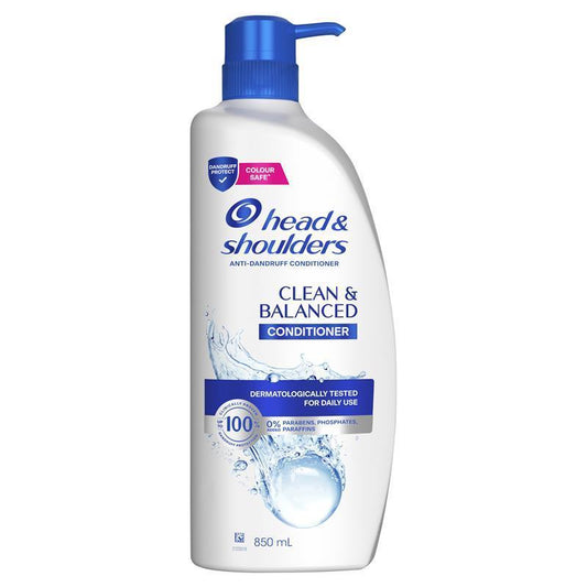 Head & Shoulders Clean & Balanced Anti-Dandruff Conditioner 850ml