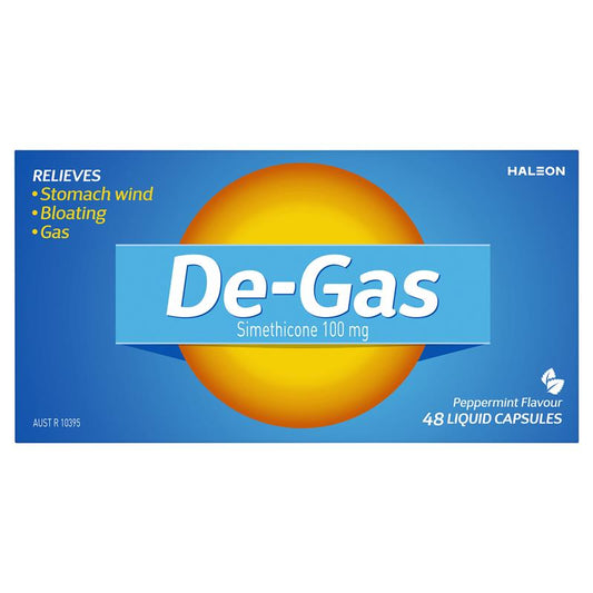 De Gas 48 Capsules - Relief from Bloating and Gas-Auzzi Store