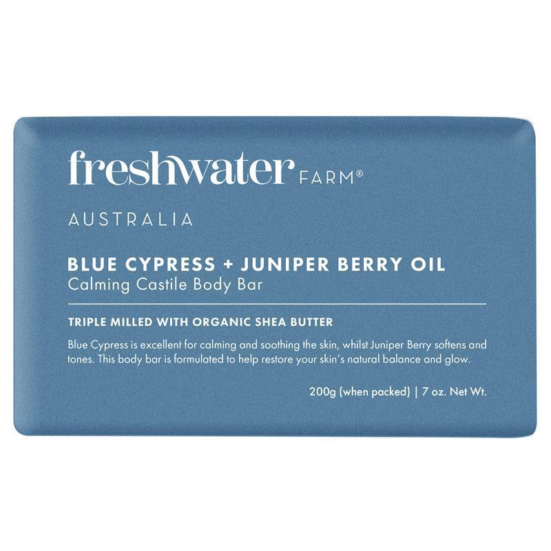Freshwater Farm Blue Cypress & Juniper Berry Calming Body Bar 200g