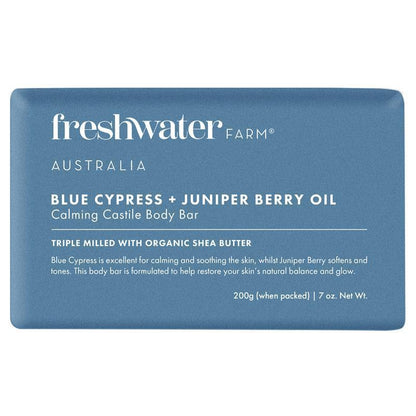 Freshwater Farm Blue Cypress & Juniper Berry Calming Body Bar 200g