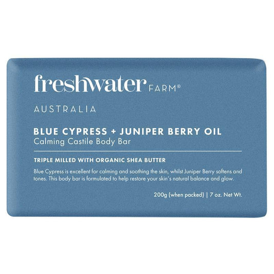 Freshwater Farm Blue Cypress & Juniper Berry Calming Body Bar 200g
