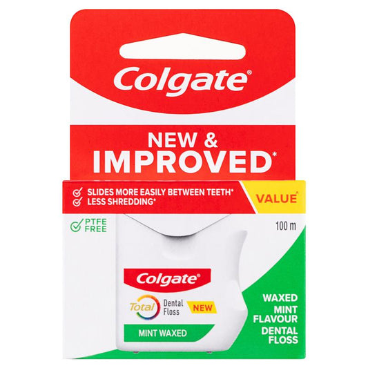 Colgate Total Mint Waxed Dental Floss 100m – view 2