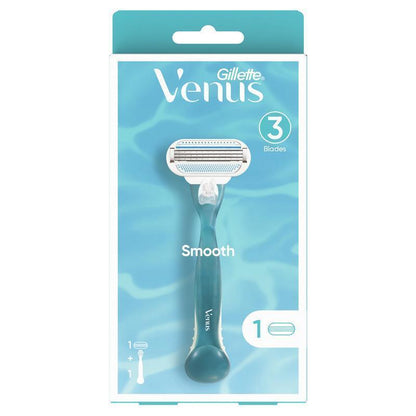 Gillette Venus Smooth Women’s Razor with 3 Blades & Pivot Head – 1 Cartridge