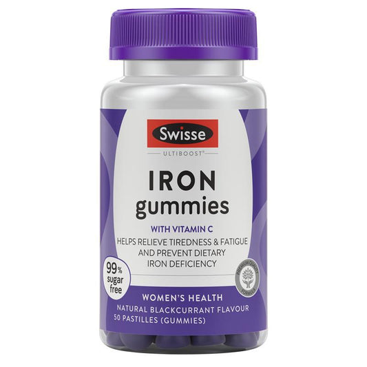 Swisse Iron Gummies 50 Pack - Convenient Iron Support - Auzzistore