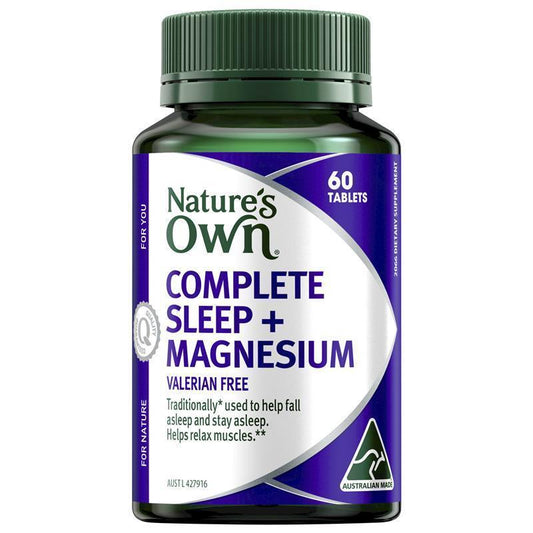 Nature's Own Valerian-Free Sleep + Magnesium, 60 Tablets