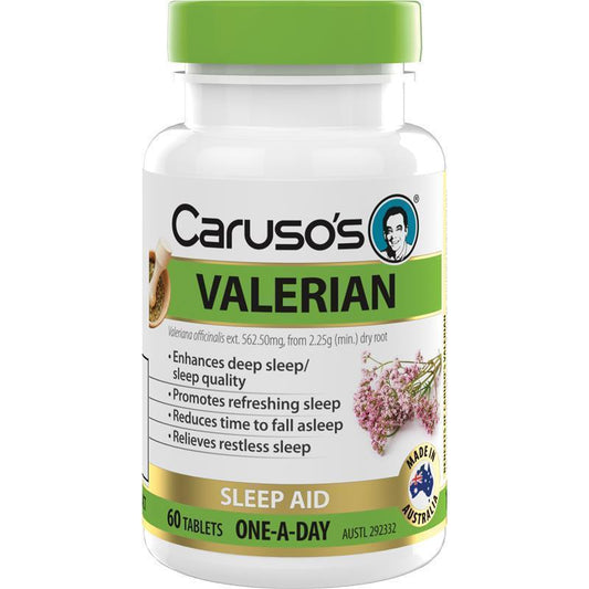 Caruso's One a Day Valerian 60 Tablets - Natural Sleep Support - Auzzi Store