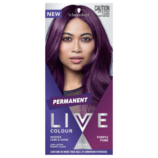 Schwarzkopf Live Colour Permanent Purple Punk Hair Dye - 1 Pack – view 2