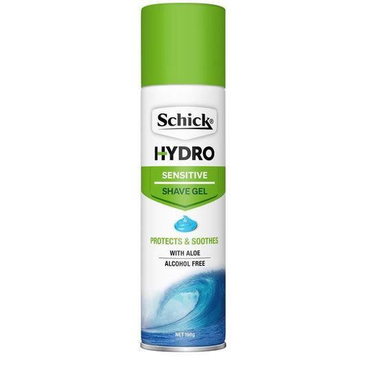 Schick Hydro Sensitive Shave Gel 198g - Hypoallergenic, Dermatologist Tested