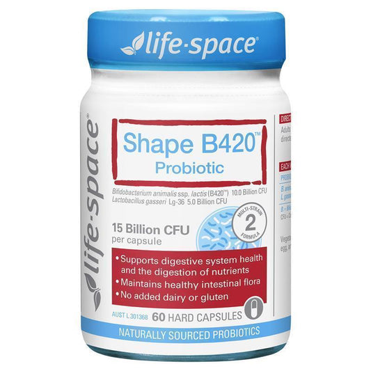 Life-Space Shape B420 Probiotic - 60 Capsules for Digestive Health - Auzzi Store
