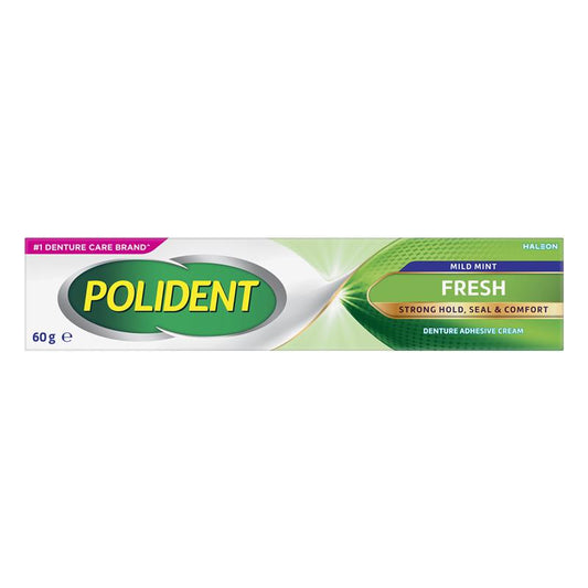 Polident Denture Adhesive Cream Fresh Mint 60g - Auzzi Store