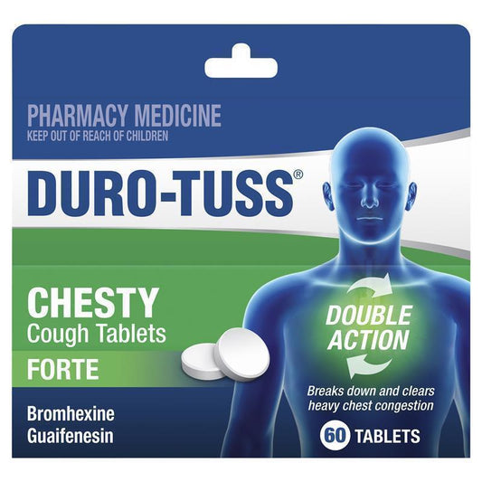 DURO-TUSS Chesty Cough Forte - 60 Tablets-Auzzi Store