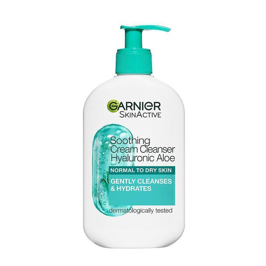 Garnier Hyaluronic Aloe Cream Cleanser 250ml | Hydrating Cleanser