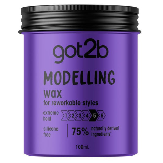 Got2b Modelling Wax 100ml - Extreme Hold with Natural Shine