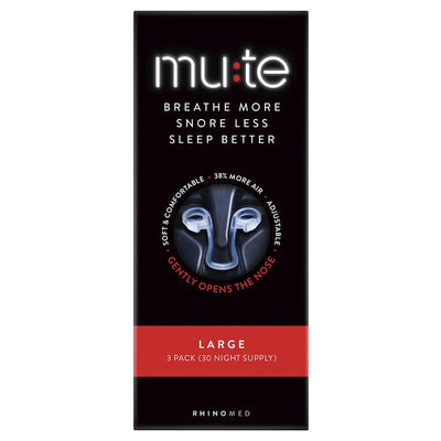 Mute Snoring Relief Large Pack - 30 Nights of Restful Sleep