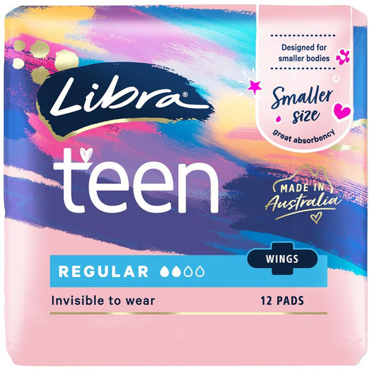 Libra Regular Winged Pads 12-Pads – 4-Layer InstaDRY Absorbency – view 2 - Auzzistore